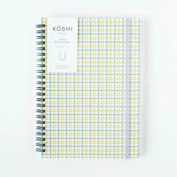 リングノート｜A5 方眼｜格子柄｜友禅紙 KOSHI-5 | 尚雅堂 尚雅堂