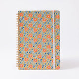 リングノート | A5 方眼 | 植物柄 | 友禅紙 GARDEN1 | 尚雅堂 尚雅堂