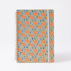 リングノート | A5 方眼 | 植物柄 | 友禅紙 GARDEN1 | 尚雅堂 尚雅堂