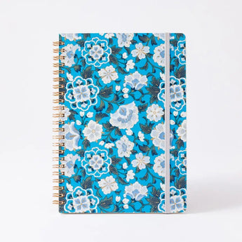 リングノート | A5 方眼 | 植物柄 | 友禅紙 GARDEN4 | 尚雅堂 尚雅堂