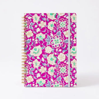 リングノート | A5 方眼 | 植物柄 | 友禅紙 GARDEN3 | 尚雅堂 尚雅堂