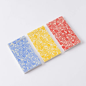 メモ帖 | 小花柄 3柄セット No1・2・3 | 京友禅紙 和綴じ | 尚雅堂 尚雅堂