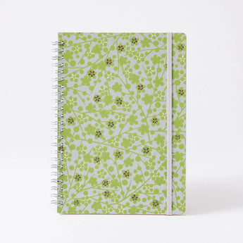 リングノート | A5 方眼 | 小花柄 | 友禅紙 TONE2 | 尚雅堂 尚雅堂