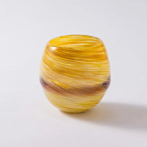グラス |  琉球ガラス 土星 イエロー | 琉球ガラス匠工房 琉球ガラス匠工房