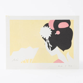 手摺り木版画 | 京都時間 舞妓 | 加藤光穂 作 | 京都 インテリアアート | 竹笹堂 竹笹堂