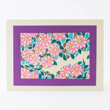 手摺り木版画 | 山茶花小道（さざんかこみち） | 原田裕子 作 | 京都 インテリアアート | 竹笹堂 竹笹堂