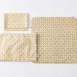 パイナップル青海波柄3点セット | ポケットティッシュケース フラットポーチ タオルハンカチ | 沖縄 シマノネ シマノネ