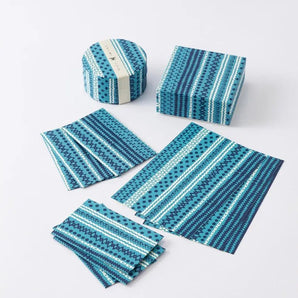 KASURI SHIMA柄4点セット | ポチ袋 はがき 小箱  ミニ茶缶 | 沖縄 シマノネ シマノネ