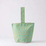 ワンハンドル トートバッグ | シーサーミンタマー柄 コットン製 | 沖縄 シマノネ シマノネ