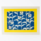 手摺り木版画 | 月草 (つゆぐさ) | 原田裕子 作 | 京都 インテリアアート | 竹笹堂 竹笹堂