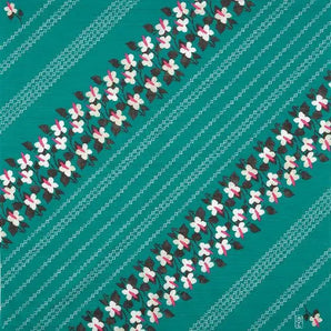 風呂敷 90cm｜竹久夢二 四葉とどくだみ グリーン｜綿100％｜むす美 むす美