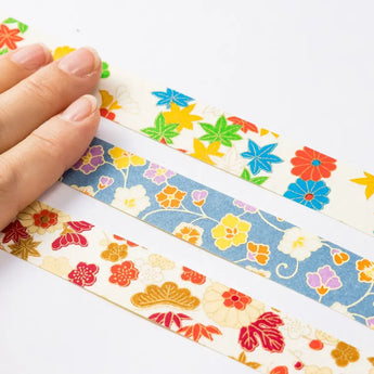 友禅和紙 テープシール | 3柄セット | No41・42・43 | 尚雅堂 尚雅堂