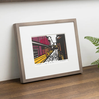 手摺り木版画 | 祇園（ぎおん）| 竹中健司 作 | 京都 インテリアアート | 竹笹堂 竹笹堂