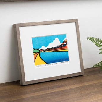 手摺り木版画 | 鴨川 | 竹中健司 作 | 京都 インテリアアート | 竹笹堂 竹笹堂