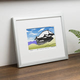 手摺り木版画 | 清水寺 | 竹中健司 作 | 京都 日本製 インテリアアート | 竹笹堂 竹笹堂