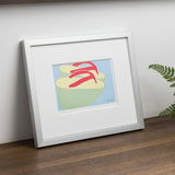 手摺り木版画 | 京都時間 ぽっくり | 加藤光穂 作 | 京都 インテリアアート | 竹笹堂 竹笹堂