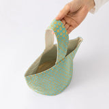 ワンハンドル トートバッグ | シーサーミンタマー柄 コットン製 | 沖縄 シマノネ シマノネ