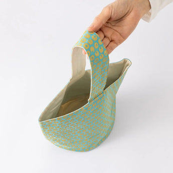 ワンハンドル トートバッグ | シーサーミンタマー柄 コットン製 | 沖縄 シマノネ シマノネ