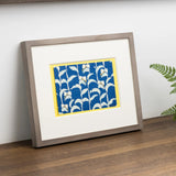 手摺り木版画 | 月草 (つゆぐさ) | 原田裕子 作 | 京都 インテリアアート | 竹笹堂 竹笹堂