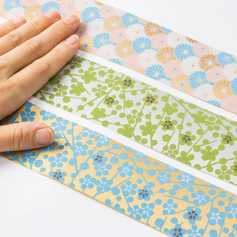 友禅和紙 テープシール | 3柄セット | Wide TONE1・2・3 | 尚雅堂 尚雅堂