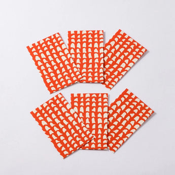 赤瓦柄4点セット | ポチ袋 はがき 小箱 ミニ茶缶 | 沖縄 シマノネ シマノネ