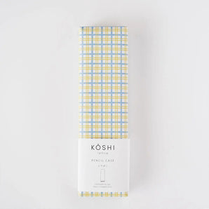 友禅筆箱｜格子柄｜友禅紙 ペンケース KOSHI-5 | 尚雅堂 尚雅堂