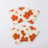 ハイビスカス柄4点セット | ポチ袋 はがき 小箱 ミニ茶缶  | 沖縄 シマノネ シマノネ