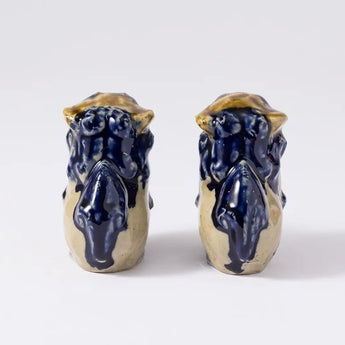 ミニシーサー ペアセット | 陶器 置物 | 沖縄 湧田陶器 湧田陶器