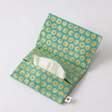 シーサーミンタマー柄3点セット | ポケットティッシュケース フラットポーチ タオルハンカチ | 沖縄 シマノネ シマノネ