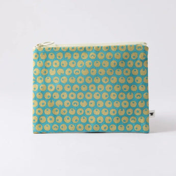 シーサーミンタマー柄3点セット | ポケットティッシュケース フラットポーチ タオルハンカチ | 沖縄 シマノネ シマノネ