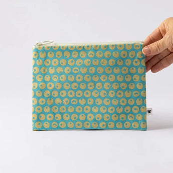 シーサーミンタマー柄3点セット | ポケットティッシュケース フラットポーチ タオルハンカチ | 沖縄 シマノネ シマノネ