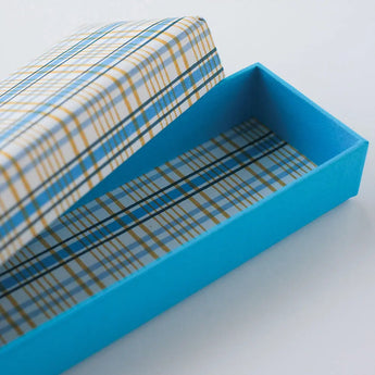 友禅筆箱｜格子柄｜友禅紙 ペンケース KOSHI-4 | 尚雅堂 尚雅堂