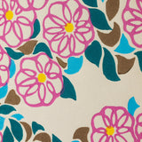 手摺り木版画 | 山茶花小道（さざんかこみち） | 原田裕子 作 | 京都 インテリアアート | 竹笹堂 竹笹堂