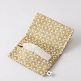 パイナップル青海波柄3点セット | ポケットティッシュケース フラットポーチ タオルハンカチ | 沖縄 シマノネ シマノネ