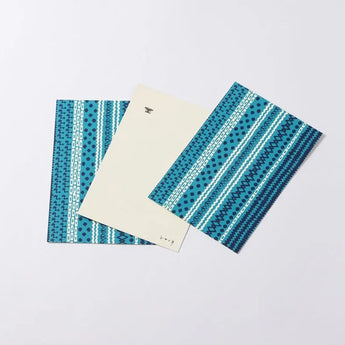 KASURI SHIMA柄4点セット | ポチ袋 はがき 小箱  ミニ茶缶 | 沖縄 シマノネ シマノネ