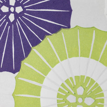 手摺り木版画 | 京都時間 和傘 | 加藤光穂 作 | 京都 インテリアアート | 竹笹堂 竹笹堂