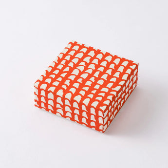 赤瓦柄4点セット | ポチ袋 はがき 小箱 ミニ茶缶 | 沖縄 シマノネ シマノネ