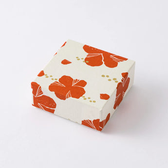 ハイビスカス柄4点セット | ポチ袋 はがき 小箱 ミニ茶缶  | 沖縄 シマノネ シマノネ