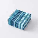 KASURI SHIMA柄4点セット | ポチ袋 はがき 小箱  ミニ茶缶 | 沖縄 シマノネ シマノネ