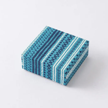 KASURI SHIMA柄4点セット | ポチ袋 はがき 小箱  ミニ茶缶 | 沖縄 シマノネ シマノネ