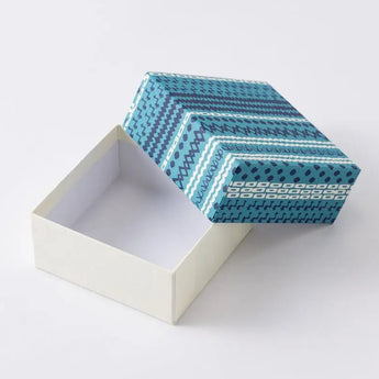 KASURI SHIMA柄4点セット | ポチ袋 はがき 小箱  ミニ茶缶 | 沖縄 シマノネ シマノネ