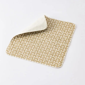 パイナップル青海波柄3点セット | ポケットティッシュケース フラットポーチ タオルハンカチ | 沖縄 シマノネ シマノネ