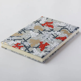 御朱印帳｜A5｜南天柄｜友禅紙 朱印帖 ゴールド | 尚雅堂 尚雅堂