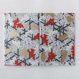 御朱印帳｜A5｜南天柄｜友禅紙 朱印帖 ゴールド | 尚雅堂 尚雅堂