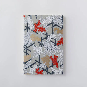 御朱印帳｜A5｜南天柄｜友禅紙 朱印帖 ゴールド | 尚雅堂 尚雅堂