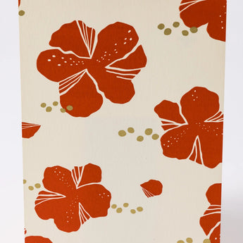 ハイビスカス柄4点セット | ポチ袋 はがき 小箱 ミニ茶缶  | 沖縄 シマノネ シマノネ