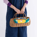 風呂敷 70cm｜椿柄 / グリーン｜アクアドロップ (はっ水加工) - Adeline Klam｜ポリエステル｜むす美 むす美