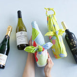 風呂敷 70cm｜シトラス柄 / イエロー｜ひめむすびシリーズ - Adeline Klam｜オーガニックコットン｜むす美 むす美