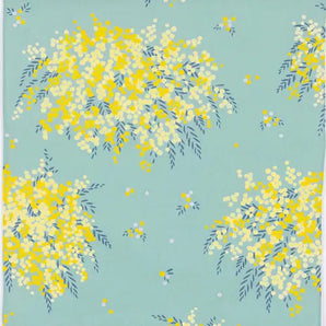 風呂敷 45cm｜こはれ ミモザ ミント｜綿100％｜むす美 むす美