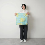 風呂敷 45cm｜こはれ ミモザ ミント｜綿100％｜むす美 むす美